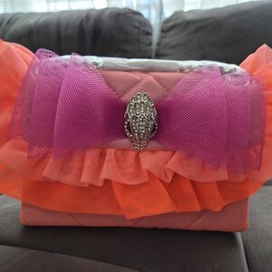 Kurt Geiger Pink and Orange Shoulder Bag